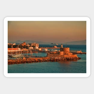 Greece. Approaching the island of Rhodes. Sticker